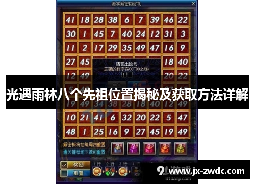 光遇雨林八个先祖位置揭秘及获取方法详解